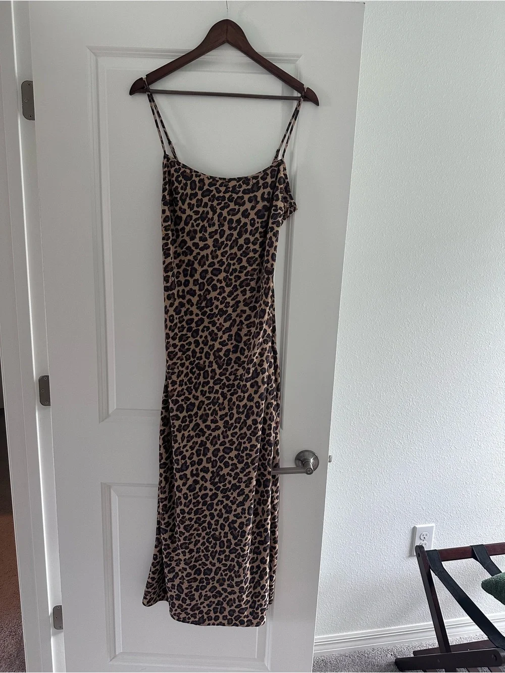 Abercrombie Leopard Print Slip Dress
